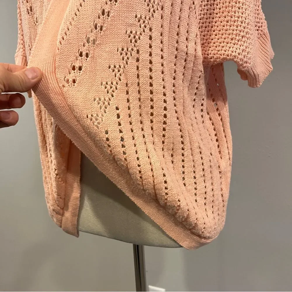 Canyon River Blues Peach Open-Knit‎ open Cardigan